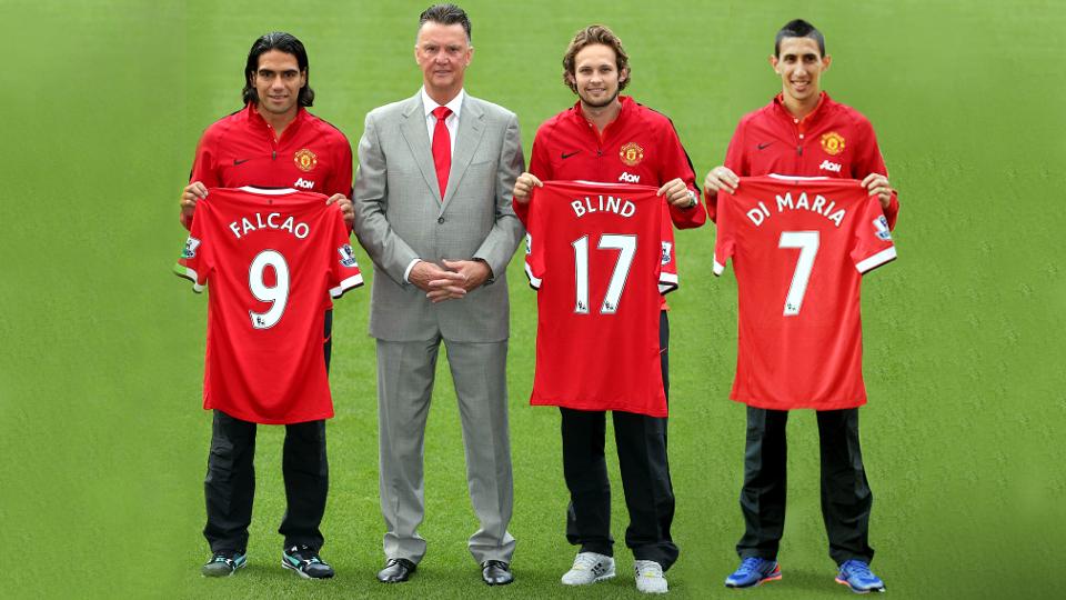 Louis van Gaal dan para rekrutan baru Manchester United.